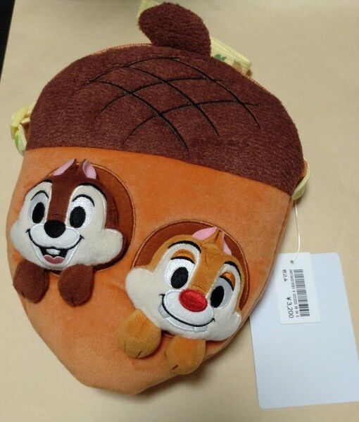 ショルダーバッグ チップ&デール 東京ディズニーリゾート限定 定価3200円 どんぐり ディズニーランド ポシェット ポーチ