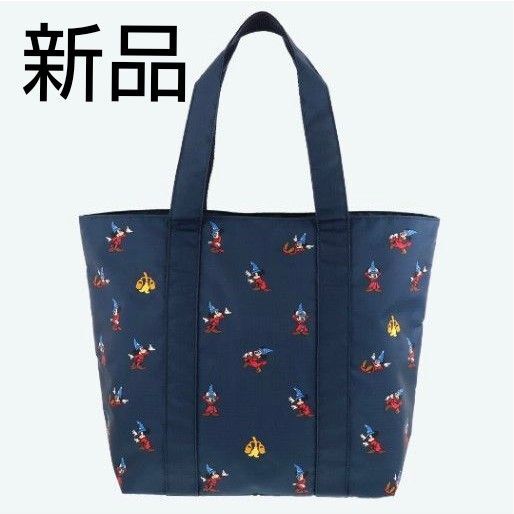 ミッキー ファンタジア トートバッグ ディズニーリゾート限定 弟子 魔法使い ボストンバッグ マザーズバッグ 刺繍 定価4600円