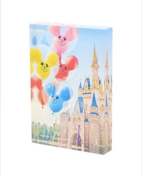 ディズニーランド アクリルブロック バルーン シンデレラ城 定価3800 東京ディズニーリゾート限定 ミッキー