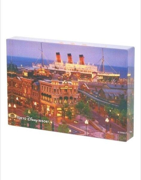 ディズニーシー アクリルブロック 風景 定価3800 東京ディズニーリゾート限定 SSコロンビア号 海 船