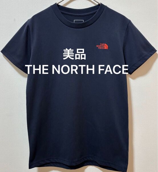 美品 THE NORTH FACE ノースフェイス 両面刺繍ブランドロゴ Tシャツ
