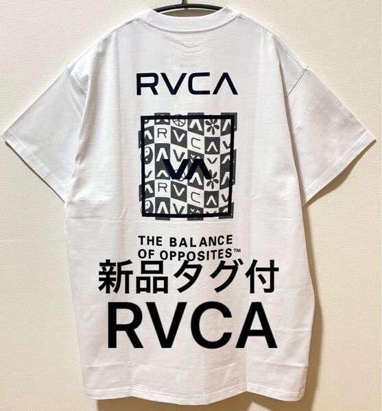 新品タグ付 RVCA ルーカ 両面ブランドロゴ ヘビーウェイトTシャツ オーバーサイズ ビッグシルエット