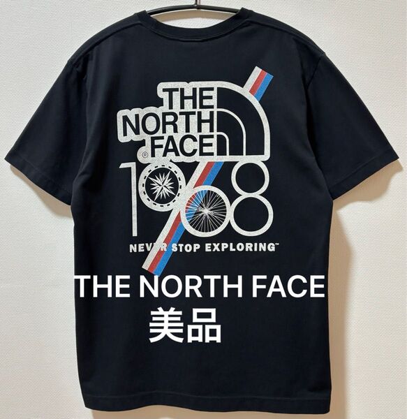 美品 THE NORTH FACE ノースフェイス ビッグブランドロゴ半袖Tシャツ