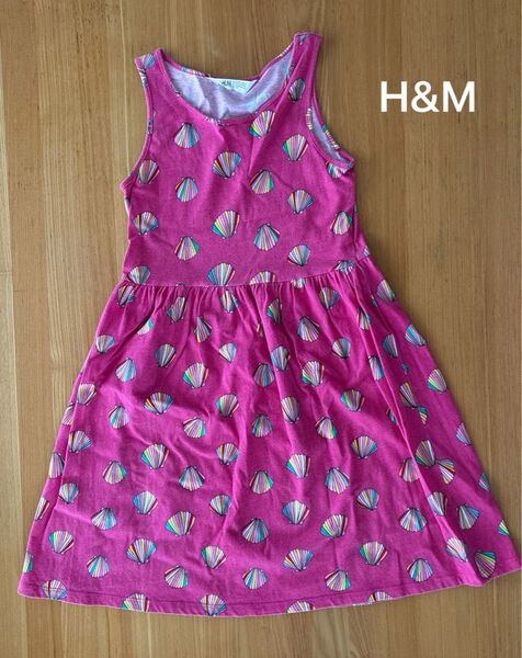 H&M ノースリーブ ワンピース リゾート 夏 プール 海 140cm 女の子