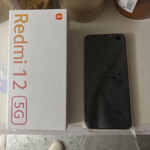 Xiaomi Redmi12 5G SIMフリー スマホ ポーラーシルバー 水濡れ 電源不可