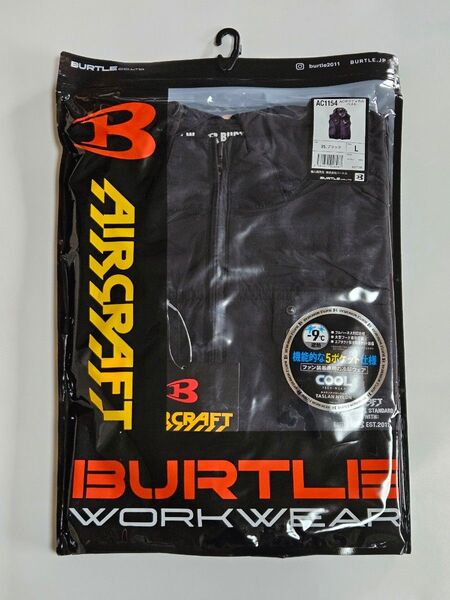 バートル エアクラフト 空調服 AC1154 ACタクティカルベスト 2024年モデル BURTLE ブラック サイズ L 未開封