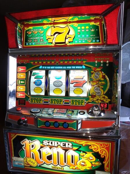 パチスロ実機 裏 スーパーリノ レモン2連ver コイン不要機付き