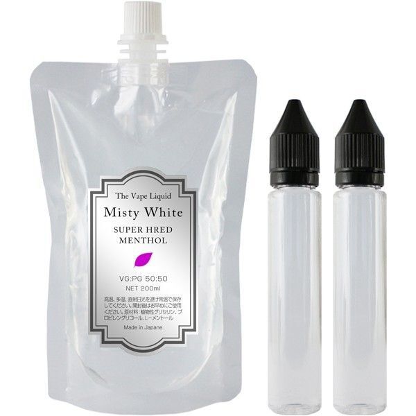 電子タバコ用リキッド 200ml スーパーハードメンソール VAPE MistyWhite