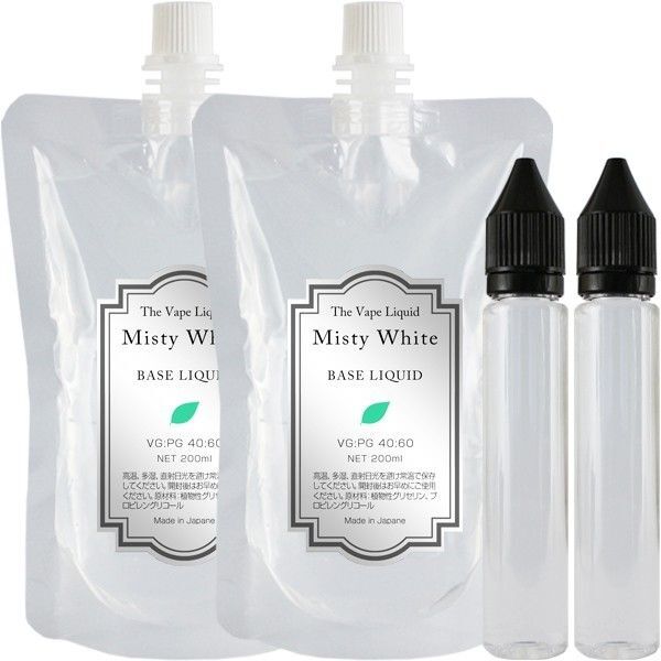 電子タバコ用リキッド 400ml ベースリキッド 40:60 VAPE MistyWhite