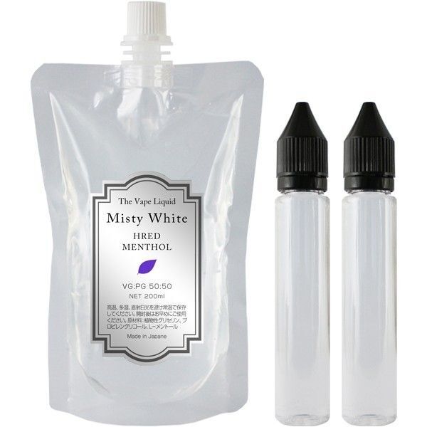 電子タバコ用リキッド 200ml ハードメンソール VAPE MistyWhite