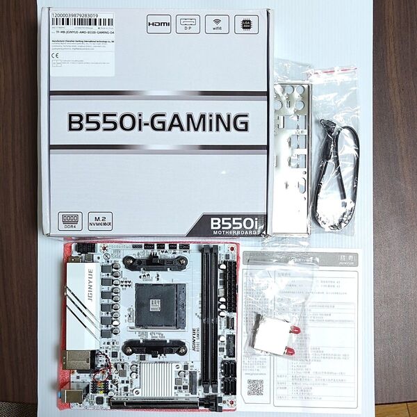 ほぼ新品☆JGINYUE B550i GAMING Mini-ITX AM4 ホワイト Win11 Pro