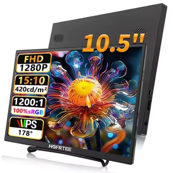 ほぼ新品☆HGFRTEE 10.5インチ モバイルモニター FHD
