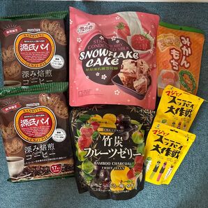 新品★竹炭フルーツゼリー、スノーフレークケーキ、みかん餅、期間限定 源氏パイ、グミ人気詰め合わせ セット まとめ売り コストコ