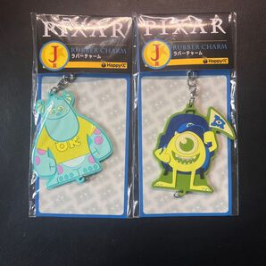 PIXARピクサー Happyくじ J賞 ラバーチャーム 2種セット