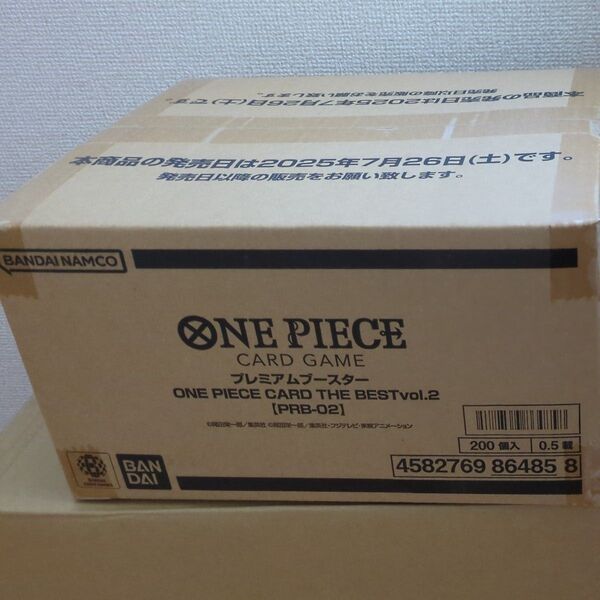 ONE PIECEカードゲーム プレミアムブースター ONE PIECE CARD THE BEST vol.2 未開封カートン