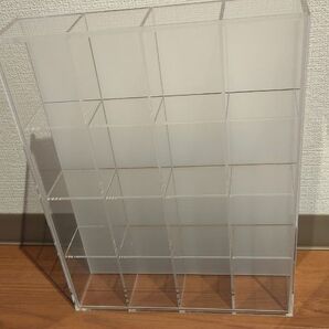 無印 後ろが透けないアクリルコレクションボックス 4×4小間