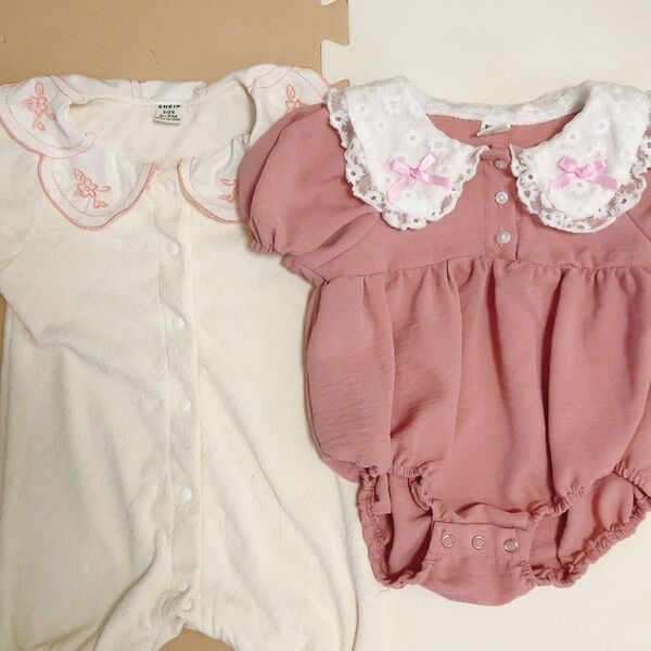 ベビー服 ロンパース カバーオール 女の子 セット売り