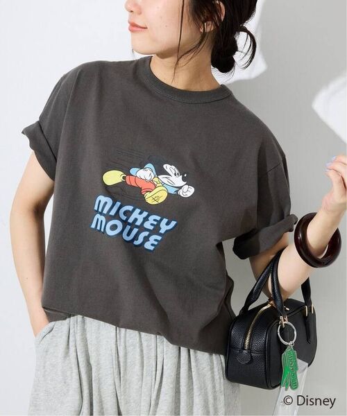 SLOBE IENA【スローブイエナ】☆Champion/チャンピオン SLOBE別注 /Mickey/ Tシャツ 新品ブラック