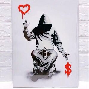 Banksy バンクシー 愛とお金 ポスター アートパネル 絵画 写真