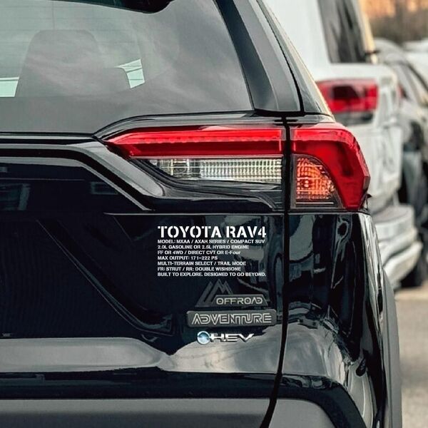 トヨタ RAV4 50系 スペック ステンシル ミリタリー ステッカー シール