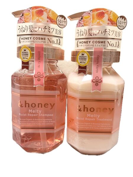 &honey アンドハニー メルティ本体セットシャンプー本体 440mLトリートメント本体 445g