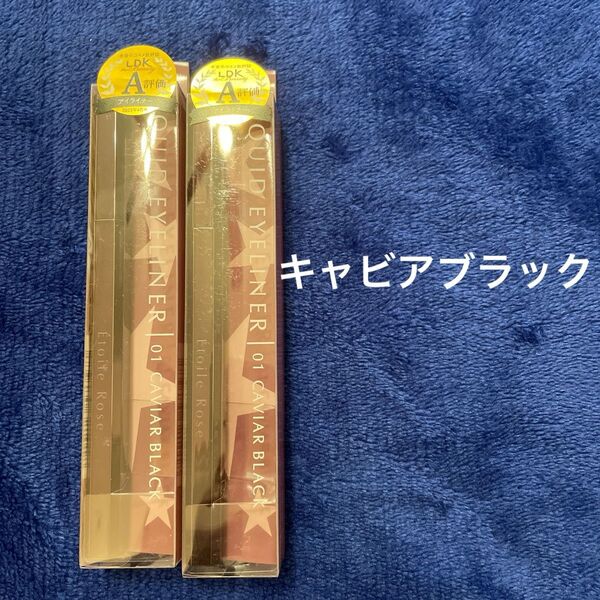 エトワルローズアイライナー 01キャビアブラック 2本セット ウォータープルーフ