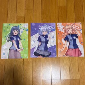 先着・数量限定 ガールズバンドパーティ!のオリジナルクリアファイル 倉田ましろ 広町七深 ロック