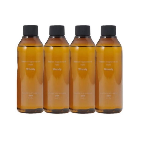 無印良品 インテリアフレグランスオイル ウッディ (詰替用) 200mL ×4