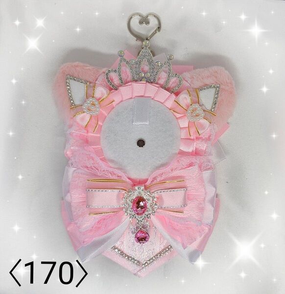ロゼット 痛ロゼット 推し活 ピンクにゃんこ ハンドメイド〈170〉