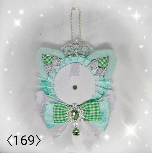 ロゼット 痛ロゼット 推し活 ミントグリーン ハンドメイド〈169〉【欠品中につきご希望の場合お知らせください】