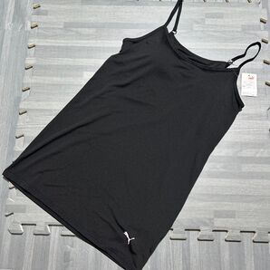新品 PUMA カップ付き キャミソール Mサイズ ブラック 吸水速乾素材