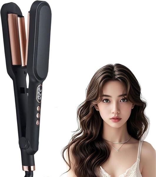 挟むだけ カールアイロン 26mm ウェーブアイロン ヘアアイロン 美髪