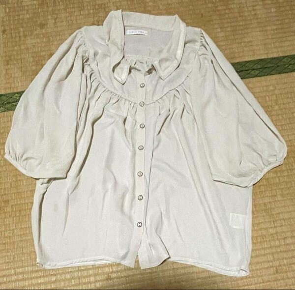 LOWRYS FARM ホワイト シャツ Lサイズ 七分袖
