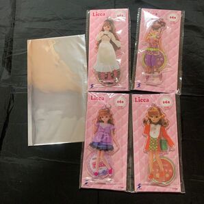 リカちゃん アクリルスタンド ラウンドワン 限定 クリアファイル付き ☆全4種セット☆