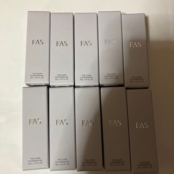 FAS ファス ザ クリア クレンジング ジェル メイク落とし 8ml×10