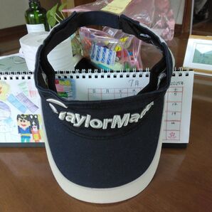 値下げ!TaylorMade サンバイザー ネイビー×ベージュ