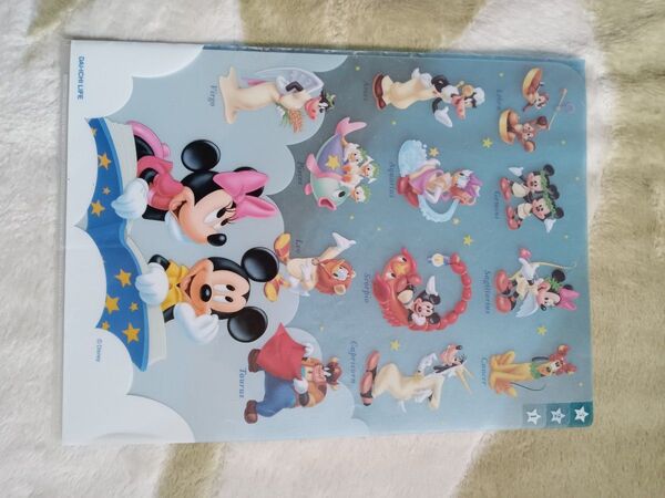 ディズニー クリアファイル 星座 ミッキー ミニー