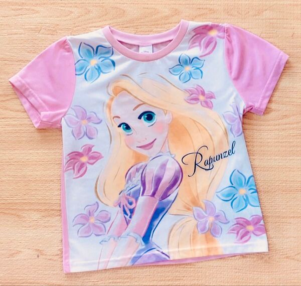 ラプンツェル 120cm Tシャツ 半袖 ディズニー 子供服 女の子 かわいい プリンセス