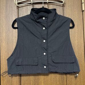 GRL グレイル レディース ベスト ブラック ショート丈 トップス