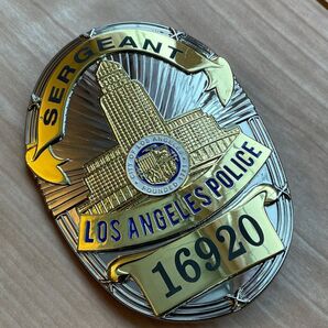 【巡査部長】LAPD ポリスバッジ 警察グッズ 個人装備 サバゲー ミリタリー