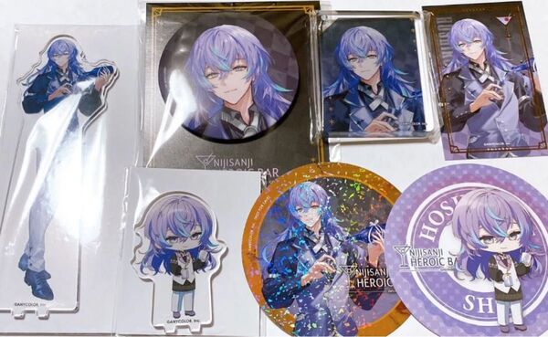 にじさんじ 星導ショウ アニメイトカフェ アクリルスタンド ミニアクリルスタンド BIG缶バッジ コロッタ カクテルカード 特典