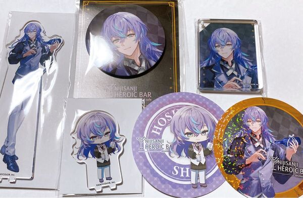 にじさんじ 星導ショウ アニメイトカフェ アクリルスタンド ミニアクスタ BIG缶バッジ コロッタ 特典 ホログラムコースター