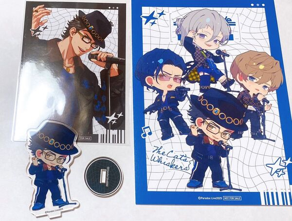 Paradox Live 西門直明 コラボカフェ本舗 アクリルスタンド 特典 ブロマイド 2Lイラストカード