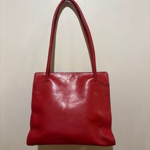 レザートートバッグ レッド