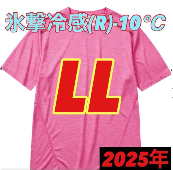 【LL サクラ 半袖 Tシャツ】ワークマン 氷撃冷感 (R)-10℃ 新品 ワークマン女子 ワークアウト ランニング ジム