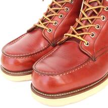 (07003)極上良色1996年製REDWING半円犬タグ875レッドウィング8E約26cm (アイリッシュセッター赤茶オロラセット ヴィンテージ オリジナル旧)_画像4