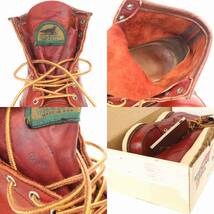 (07003)極上良色1996年製REDWING半円犬タグ875レッドウィング8E約26cm (アイリッシュセッター赤茶オロラセット ヴィンテージ オリジナル旧)_画像7