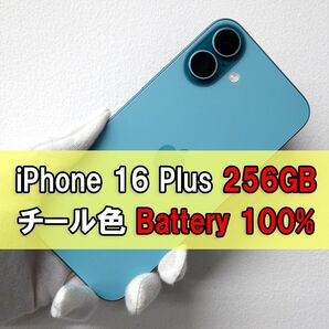 iPhone 16 Plus 256GB SIMフリー チール色 美品