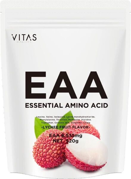 VITAS(バイタス)EAA ライチ風味 520g 必須アミノ酸9種類配合