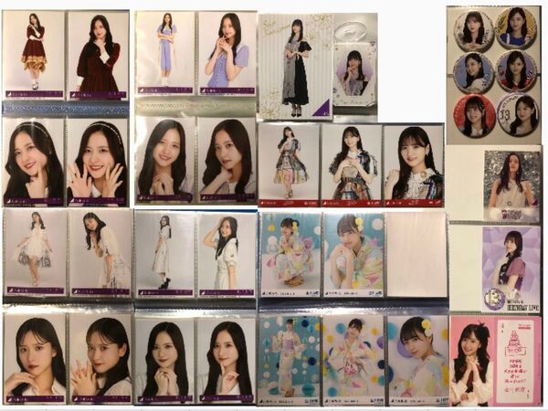 乃木坂46 金川紗耶 生写真コンプ6シリーズ+缶バッジ6枚(全ツ2024:共通・大阪・名古屋・東京、13thバスラ)+その他グッズ